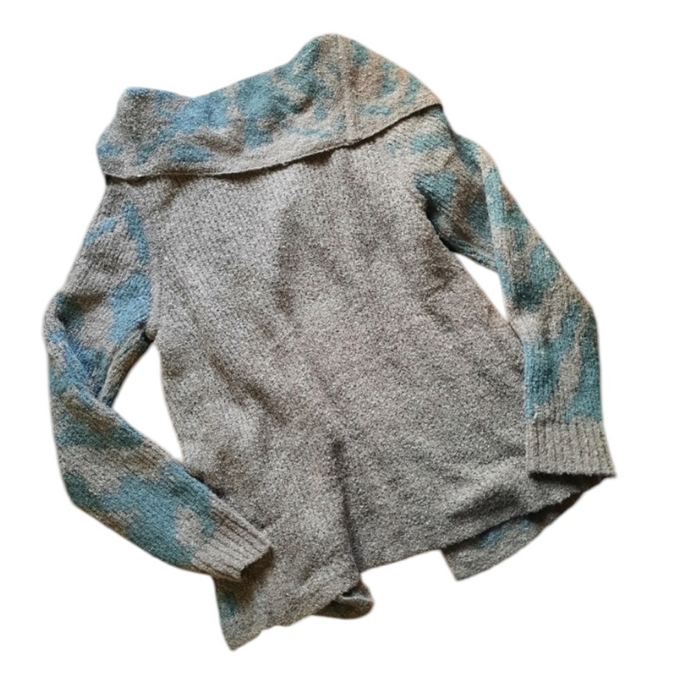 Prana Alberta Reversible Sweater soft fleece wool blend cardigan sweater - Picture 8 of 9
